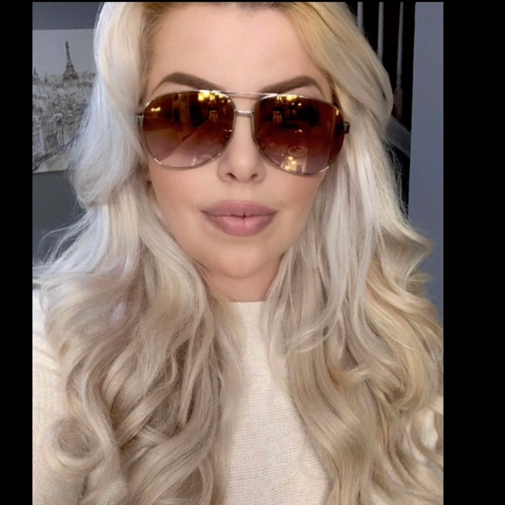 Marc Jacobs gradient gold sunglasses